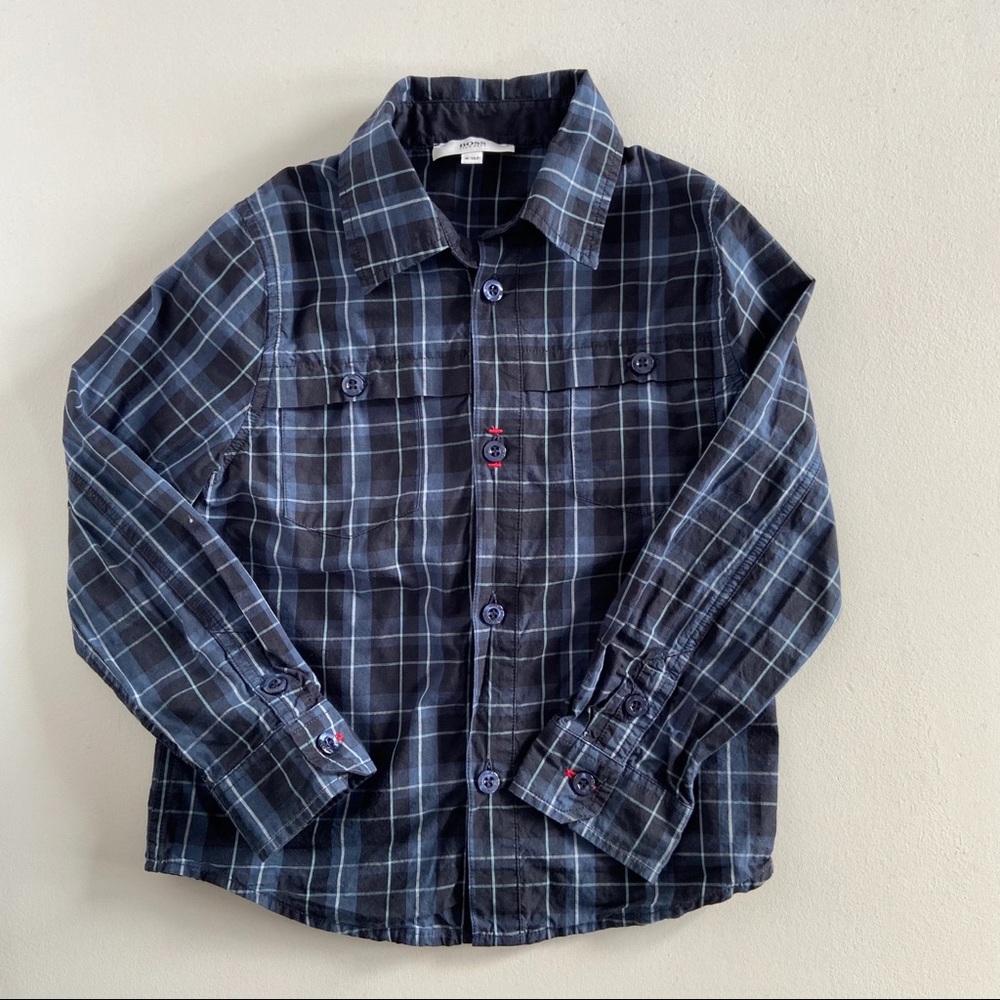 Hugo Boss Plaid Dress Shirt